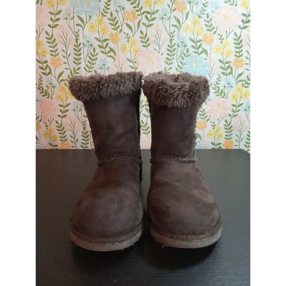 🌍5/$10🌏 Size 12 Girl's Furry Winter Boots - Picture 5 of 7